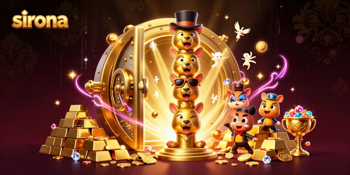 Experience thrilling sirona gaming adventures with a vibrant, dynamic 3D casino-themed illustration.