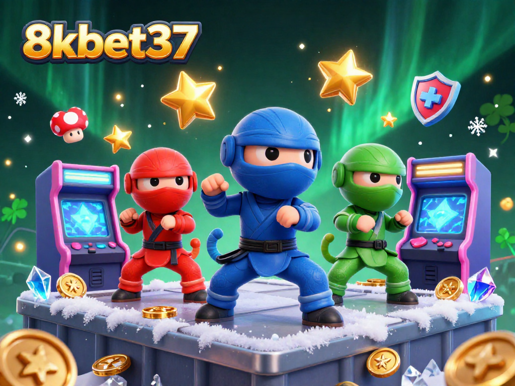 Experience thrilling gambling with 8kbet37 as colorful chameleons engage in exciting gaming action.