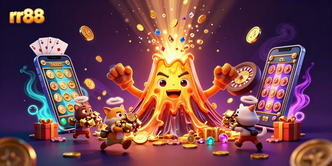 Play thrilling games and win at rr88's vibrant casino scene with golden treasures!