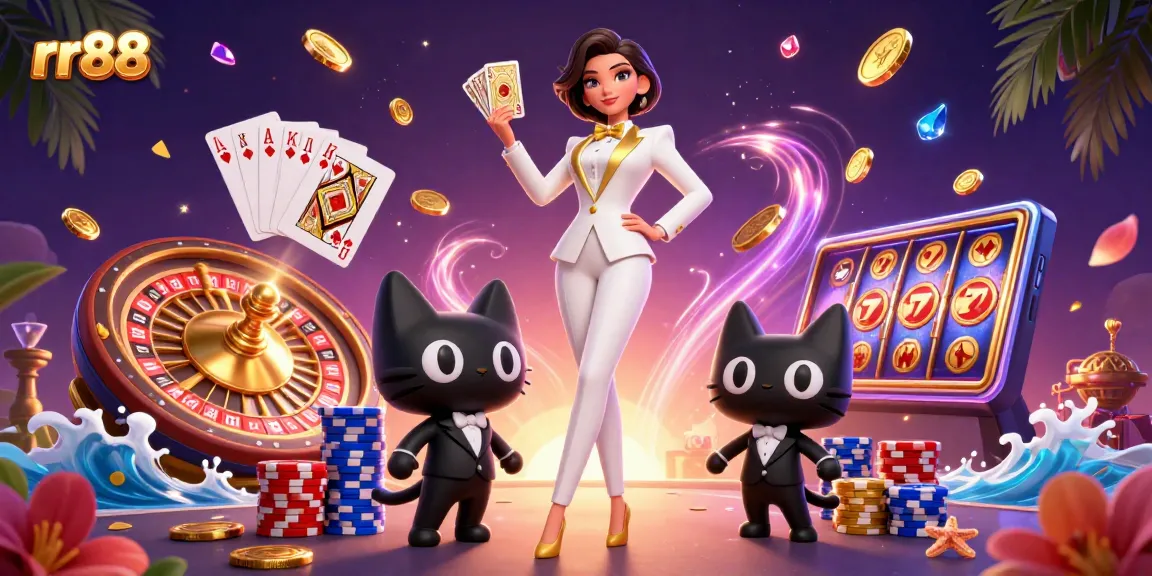 Experience thrilling gaming action at rr88 with vibrant online casino elements and a stylish atmosphere.