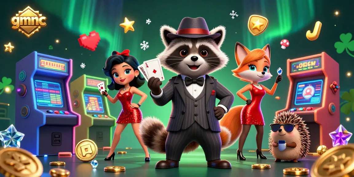 Experience thrilling gameplay with gmnc featuring a suave raccoon, charming fox, and a hedgehog bouncer.