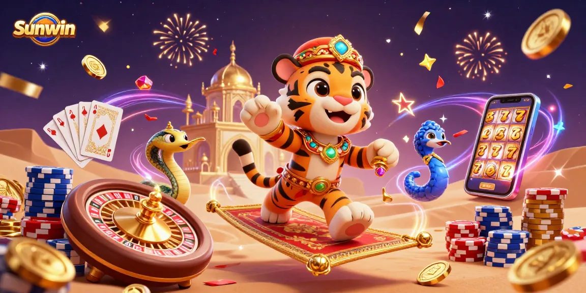 Experience thrilling gameplay at Sunwin with dazzling gold coins and vibrant characters.