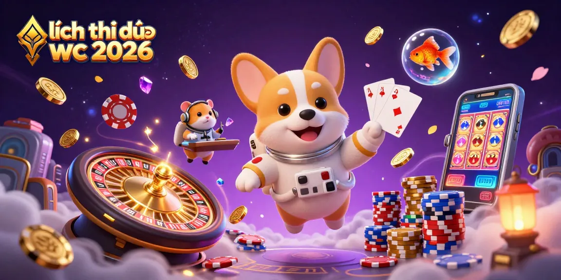 Watch the exciting lịch thi đấu wc 2026 as animated characters engage in a vibrant casino!